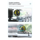 Back Seat Fan 3-speed Wind Adjustment Fan Blades USB Auto Cooling Wind 5 ABS Fan
