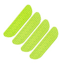 4pcs Open Car Door Stickers Warning Mark Reflective Strips Tapes (Green) Newly
