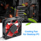 Computer Case 80mm Fan 3Pin+4Pin Radiator Cooler 12V Chassis Water Cooling Fans