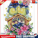 Partial Cross Stitch DIY 14CT Printed Warm Home Hand-made Wall Artwork Kits