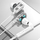 A4 In-Ear Headphone 3.5mm Plug Ergonomic Wired Earphones for Phone (White) Newly