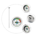 Compost Soil Tester Meter Probe Stainless Steel Thermometer Temperature Monitor