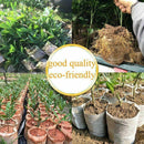200x Biodegradable Non-woven Nursery Bags Plants Grow Seedling Planting Pots