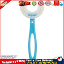 Silicone U-shaped Toothbrush 360 Degree Soft Brush for Kids (Handle Blue) Newly
