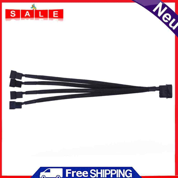 4pin IDE Molex 4-Port 3Pin/4Pin Cooler Cooling Fan Splitter Cable