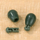 10pcs Carp Fishing Quick Change Beads Method Feeder Line Holder (L Black)