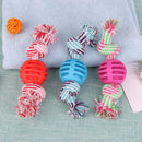 Double Knots Dogs Ball Toys Interactive Tooth Grinding Training Pet Supply