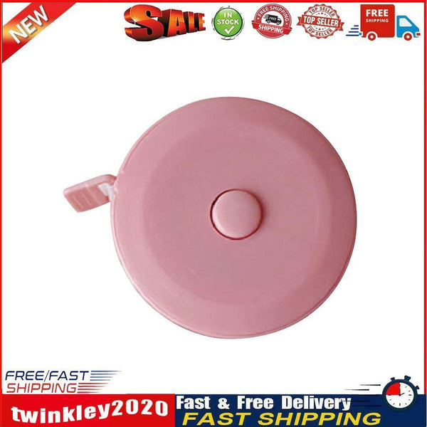 150cm Sewing Tape Measure Retractable Body Height Measuring Meter (Pink) Newly