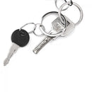 50PCS 15mm Clasps Tool Pocket Stainless Steel Loop Hoop Split Key Ring KeyChain