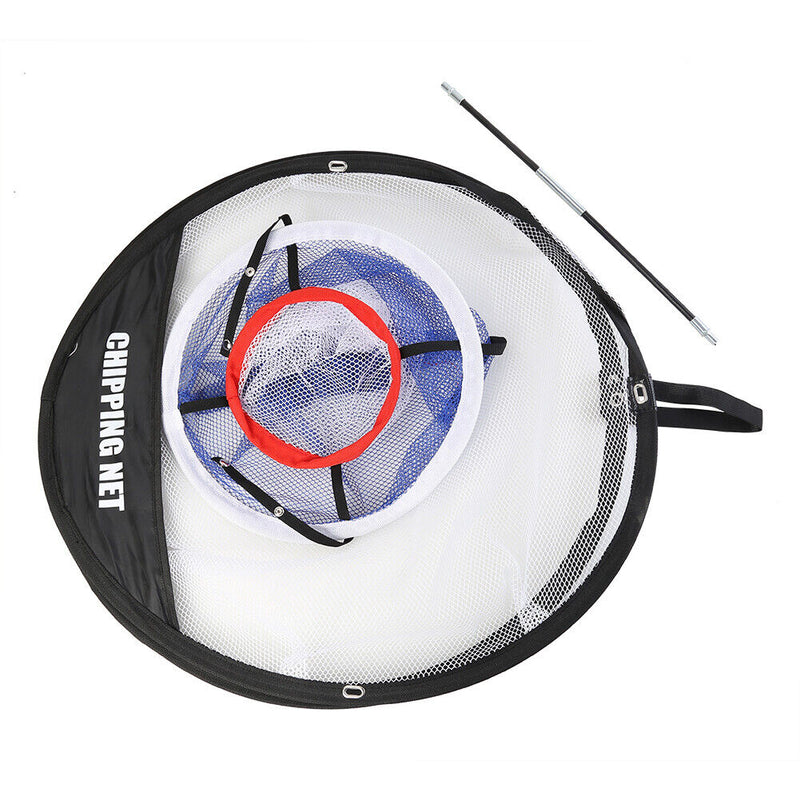 3-Layer Chipping Pitching Workout Cage Folding Golf Exercise Net with Storage