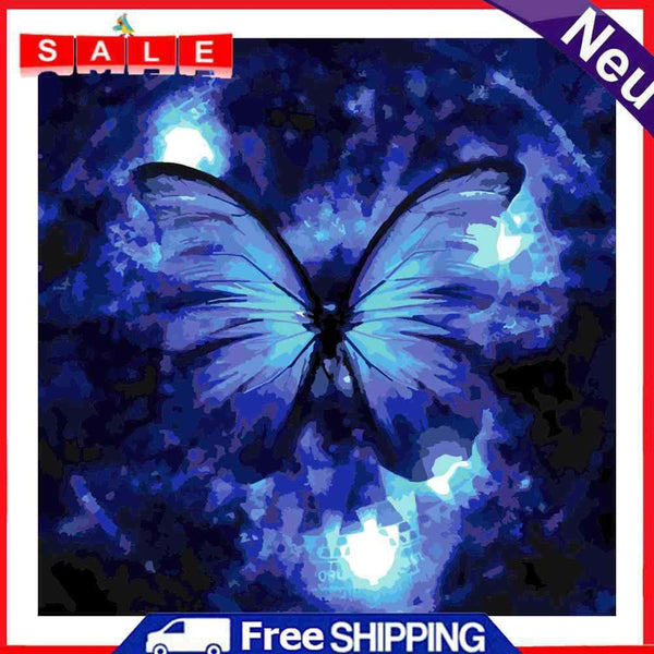Butterfly Oil Paint By Numbers DIY Acrylic Painting Canvas Frameless Picture Kit
