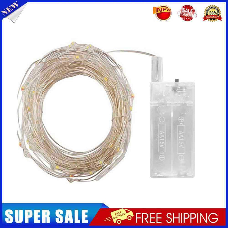 #A Copper Wire Battery Box Garland LED Wedding Party for Home Decoration