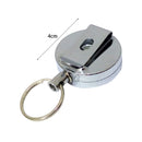 Retractable Belt Key Ring ID Lanyard Card Badge Holder Wire Rope Keychain Pull