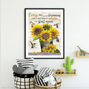 5D DIY Diamond Painting Kit Sunflower Full Round Drill Mosaic Rhinestone Pict