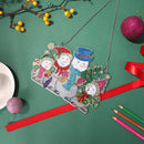 DIY Applique Diamond Snowman Christmas Tree Wall Hanger Acrylic Kit Pendant