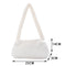 Animal Pattern Underarm Bag Women Mini Plush Shoulder Handbags Purse (1)