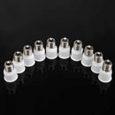 10X E12 to E14 LED Bulb Lamp Holder Lamp Adapter Socket Adapter White Newly