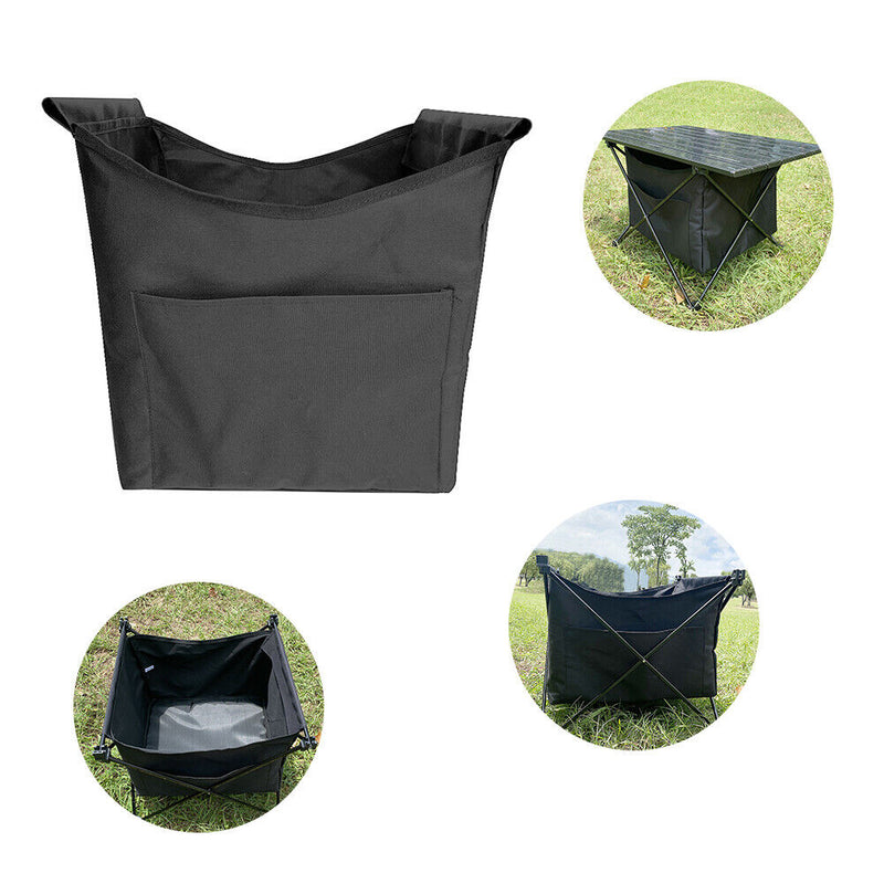Outdoor Camping Folding Table Storage Bag Organizer Portable BBQ Hanging Bask