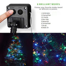 2xSolar String Lights Waterproof Copper Wire Fairy Lamp (Cold White 100LED)