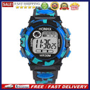Multifunction Digital LED Quartz Alarm Date Sport Waterproof Watch (Blue)
