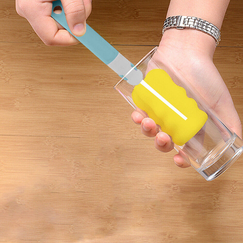 30CM Lengthened Detachable Baby Clean Sponge Special Bottle Brush (Blue)