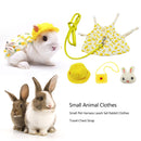 Small Animal Harness Vest Leash Set Comfort Clothes Outdoor Travel Chest St