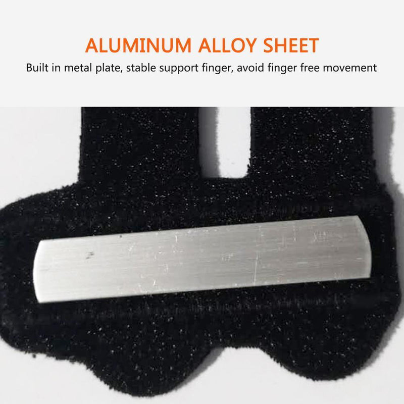 Finger Brace Support Hand Splint Fix Protector for Arthritis Joint (Black)