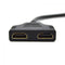 Dual Port Cable Splitter 1080p HDMI Converter 1 In 2 Out Male to 2 Female