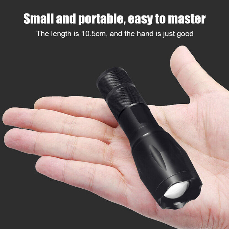 Powerful LED Flashlight USB Charge Waterproof Outdoor Camping Hiking Flash Light