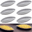 Pastry Tool Egg Tart Molds Pudding Holder Aluminum Boat Shape Baking Mould