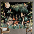 Mushroom Snail Printing Woven Tapestry Hanging Psychedelic Bohemian Tapestr