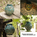 Solar Hanging Lantern for Outside, Waterproof, LED Light Lamp, Retro Decorative