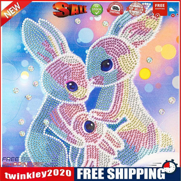 Rabbit 5D Partial Drill Special Shaped Kit Diamond Painting Home Ornaments