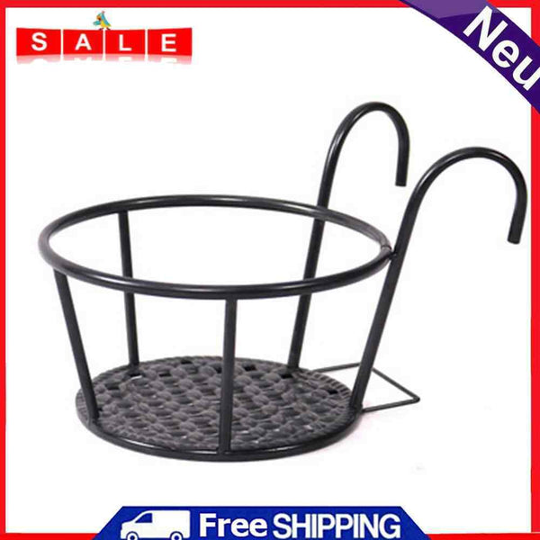 Garden Balcony Flower Stand Flower Basketball Holder Flowerpot for Wall Decoration
