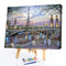 Canvas Paint By Numbers City Tower Oil Hand Painted Drawing Kit Home Decor