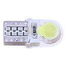 10pcs 12V T10 W5W Bulb White LED Lamp COB Silicone Shell Car Turn Side Lamp