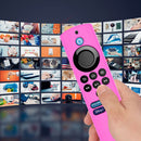 Remote Cover with Lanyard for Amazon Fire TV Stick Lite (Luminous Rose Red)