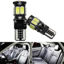 5SMD COB Light Bulbs Dome Map T10 W5W License Plate Light Car LED Reading Bulbs