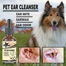 Pet Eye Drops Ear Cleaning Liquid Pet Cat Dog Auricular Mites Killer Puppy E8Q4
