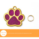 Anti-lost Footprint Puppy Pet ID Tag Dog Collar Pendant Dogs Name Tags