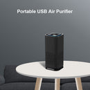 Portable USB Negative Ion Air Purifier w/ Filter Home Odor Remover (Black)