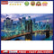 City Bridge Night Oil Paint By Numbers Kit DIY Acrylic Painting on Canvas Crafts