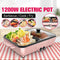 1000W 2 in 1 Non-stick Electric Barbecue Hot Pot Multi Roast Cooker (220V)