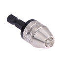 For 1/4" Keyless Drill Bit Chuck Hex Shank Adapter Converter 0.3mm-3mm Newly