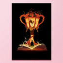 Full Cross Stitch Burning Cup Kit Cotton 3 Strands Stamped Artwork Home Decor