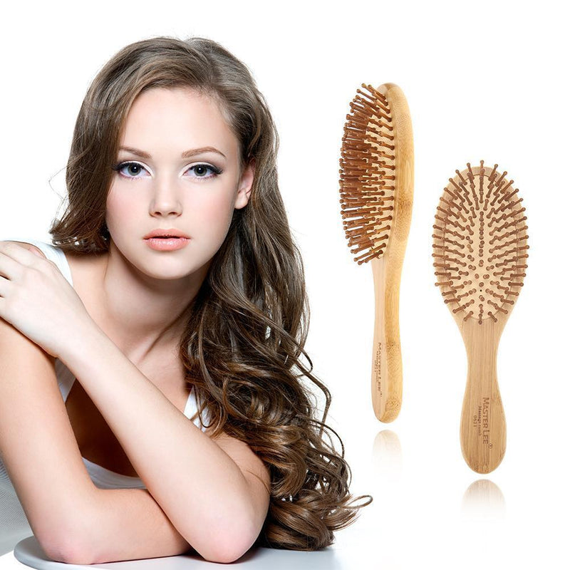 Wooden Bamboo Anti-static Hair Vent Brushes Care Air Cushion Massage Comb