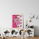 Special Shaped Crystal Pink flower Full Drill Diamond Painting