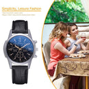 Lvpai Quartz Watches Women Alligator Pattern Strap Wristwatch (Black Black)
