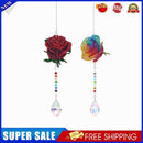 #A Crystal Sun Wind Chime Light Catcher Diamond Prisms Pendant Rainbow Hanging G