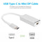 USB-C to Mini Display Port Converter Type-C to Mini DP Adapter Cable for Laptop